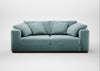 Trento 3 Seater Sofa Smart Luxe Velvet Mineral Blue