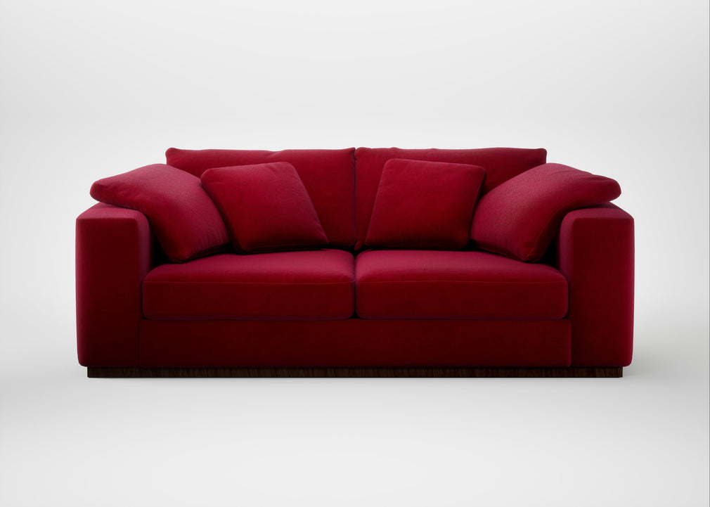 Trento 3 Seater Sofa Smart Luxe Velvet Mulberry