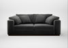 Trento 3 Seater Sofa Smart Luxe Velvet Nickel