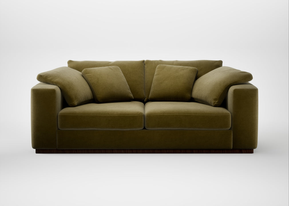 Trento 3 Seater Sofa Smart Luxe Velvet Peridot