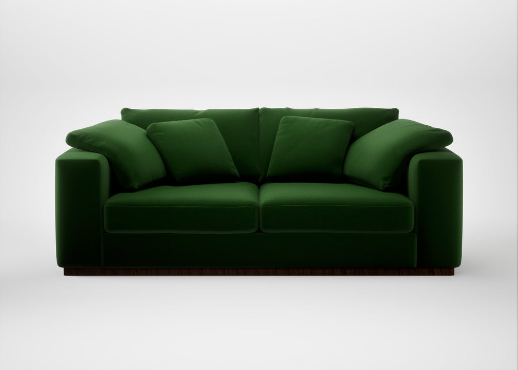 Trento 3 Seater Sofa Smart Velvet Forest