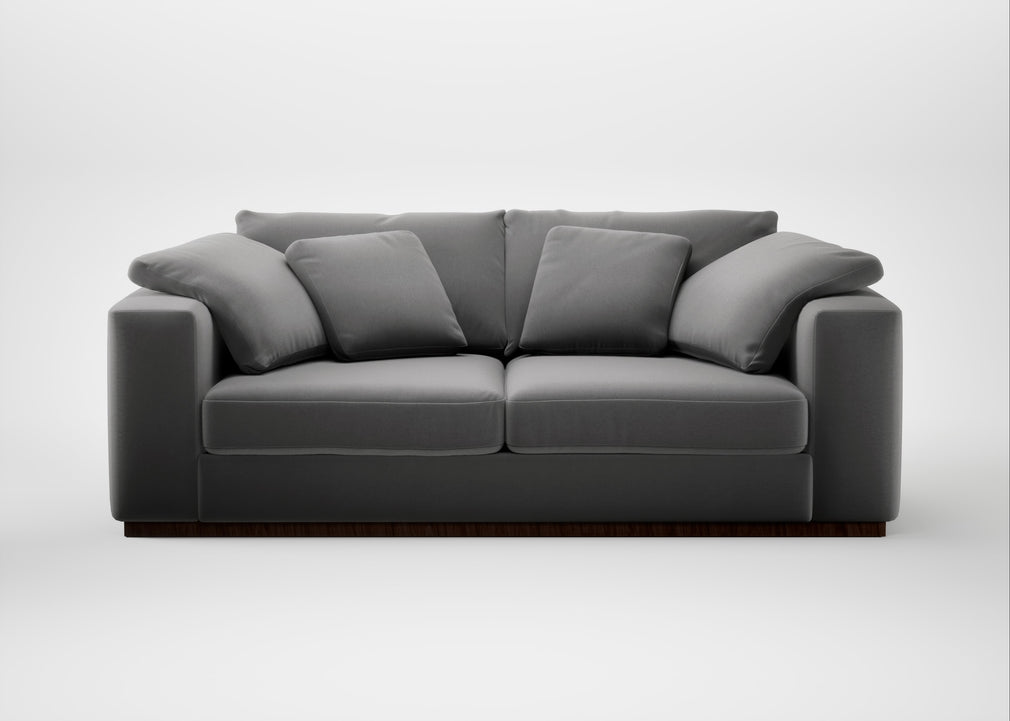Trento 3 Seater Sofa Smart Velvet Mercury