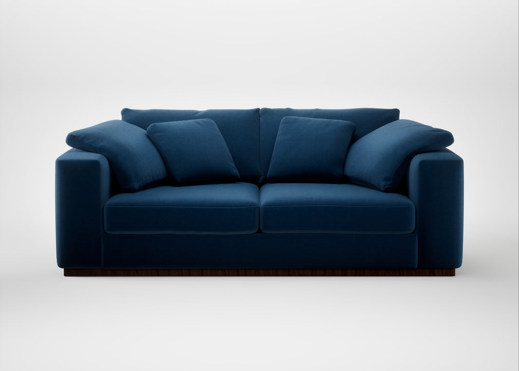 Trento 3 Seater Sofa Smart Velvet Petrol