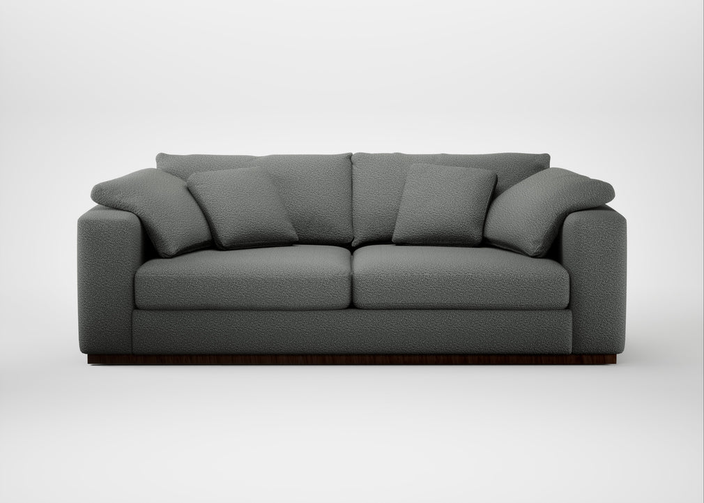 Trento 4 Seater Sofa Boucle Steel