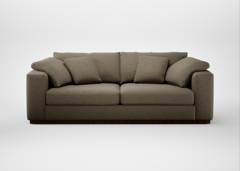 Trento 4 Seater Sofa Boucle Velvet Rocky