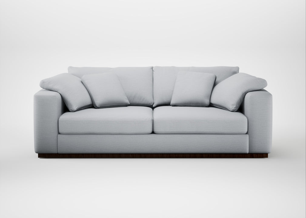 Trento 4 Seater Sofa Broad Weave Tin