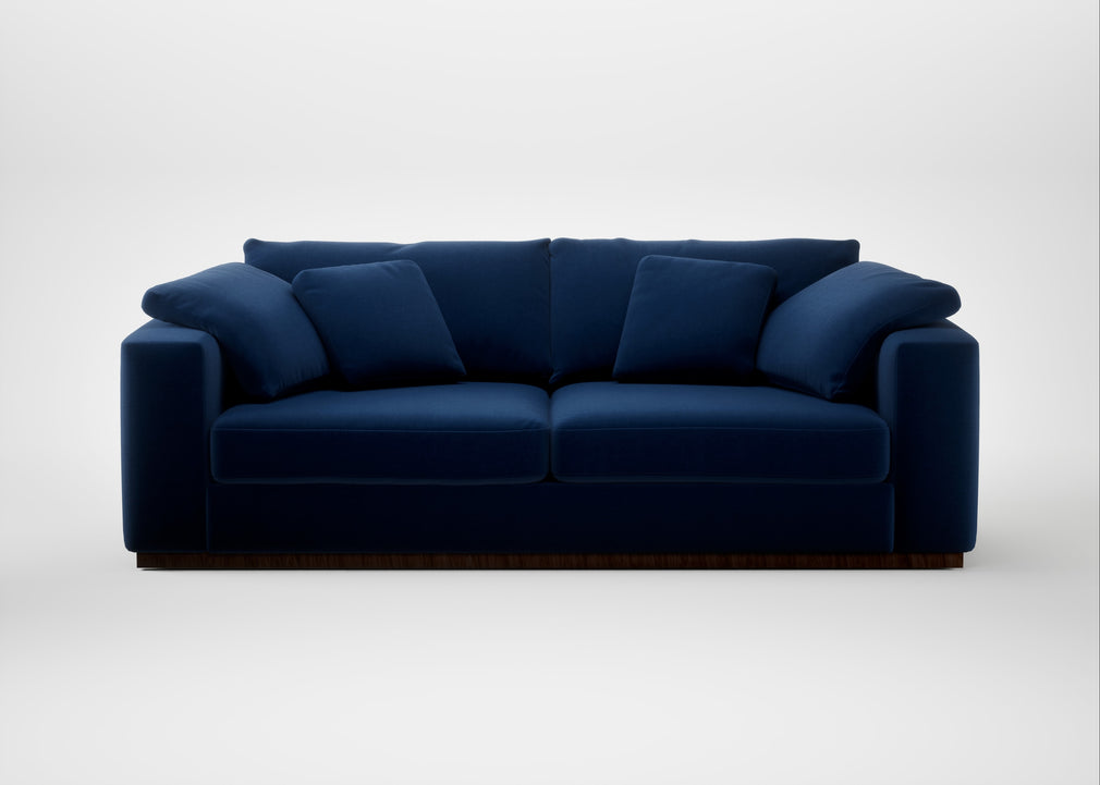 Trento 4 Seater Sofa Cotton Velvet Midnight