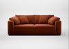 Trento 4 Seater Sofa Cotton Velvet Russet