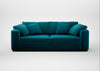 Trento 4 Seater Sofa Cotton Velvet Teal