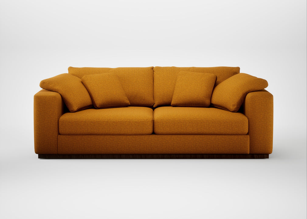 Trento 4 Seater Sofa Loop Twill Ochre