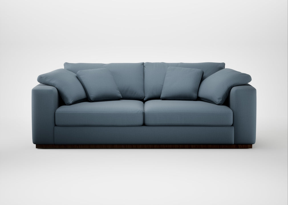 Trento 4 Seater Sofa Smart Cotton Linen Celestial
