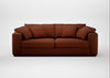 Trento 4 Seater Sofa Smart Cotton Linen Rust