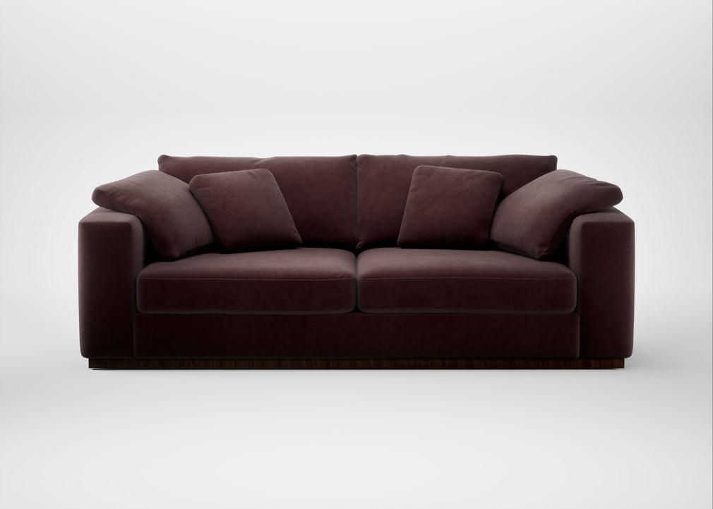Trento 4 Seater Sofa Smart Luxe Velvet Acorn