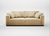 Trento 4 Seater Sofa Smart Luxe Velvet Biscuit