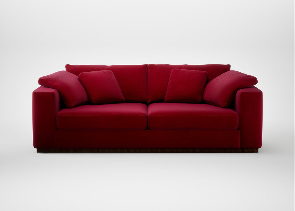 Trento 4 Seater Sofa Smart Luxe Velvet Mulberry