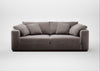 Trento 4 Seater Sofa Smart Luxe Velvet Mushroom