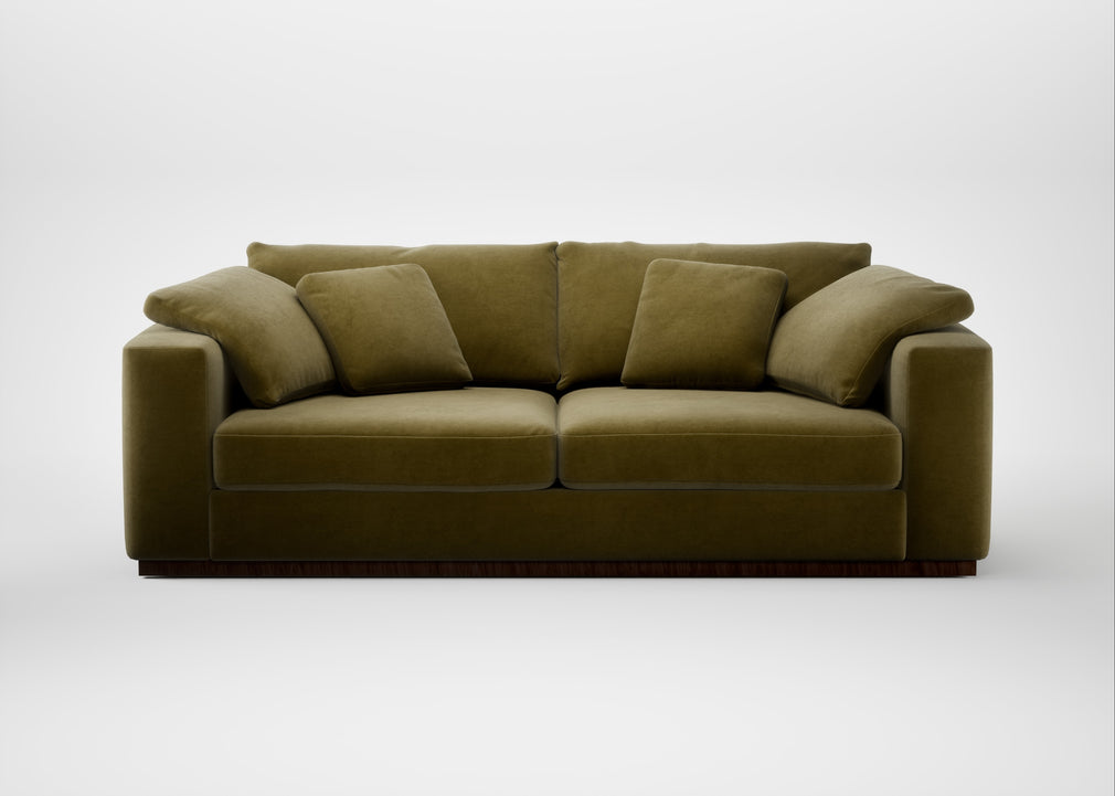 Trento 4 Seater Sofa Smart Luxe Velvet Peridot