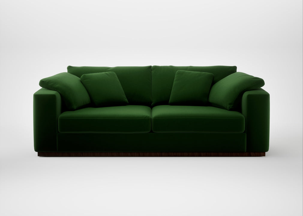 Trento 4 Seater Sofa Smart Velvet Forest
