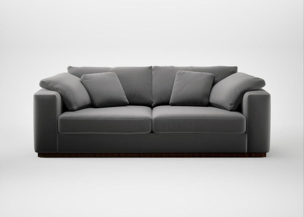 Trento 4 Seater Sofa Smart Velvet Mercury