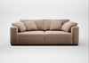 Trento 4 Seater Sofa Smart Velvet Pebble