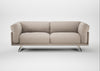 Novara 3 Seater Sofa Boucle Tweed Pearl / Stainless Steel