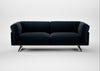 Novara 3 Seater Sofa Boucle Velvet Space / Black