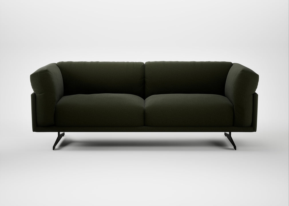 Novara 3 Seater Sofa Boucle Velvet Wilder / Black