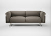 Novara 3 Seater Sofa Broad Weave Pebble / Stainless Steel