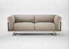 Novara 3 Seater Sofa Broad Weave Putty / Stainless Steel
