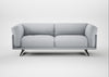 Novara 3 Seater Sofa Broad Weave Tin / Black