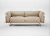 Novara 3 Seater Sofa Brushed Cotton Oat / Stainless Steel