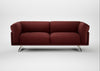 Novara 3 Seater Sofa Capelo Linen-Cotton Etruscan Red / Stainless Steel