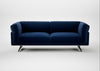 Novara 3 Seater Sofa Cotton Velvet Midnight / Black