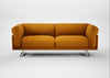Novara 3 Seater Sofa Loop Twill Ochre / Stainless Steel
