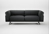 Novara 3 Seater Sofa Melton Wool Granite / Black