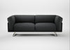 Novara 3 Seater Sofa Melton Wool Granite / Stainless Steel