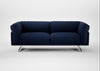 Novara 3 Seater Sofa Melton Wool New Navy / Stainless Steel