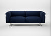 Novara 3 Seater Sofa Smart Cotton Linen Indigo / Stainless Steel