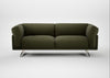 Novara 3 Seater Sofa Smart Cotton Linen Myrtle / Stainless Steel