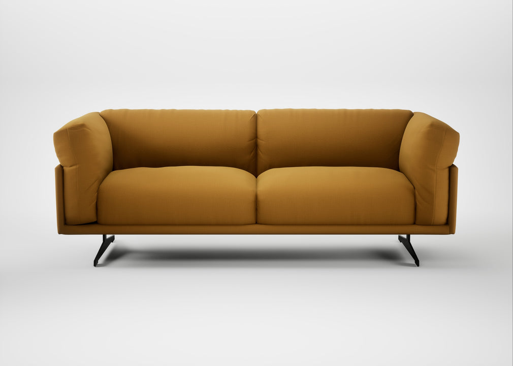 Novara 3 Seater Sofa Smart Cotton Linen Sahara / Black