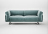 Novara 3 Seater Sofa Smart Luxe Velvet Mineral Blue / Black