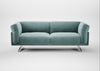 Novara 3 Seater Sofa Smart Luxe Velvet Mineral Blue / Stainless Steel