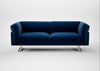 Novara 3 Seater Sofa Smart Velvet Dusk / Stainless Steel