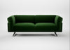Novara 3 Seater Sofa Smart Velvet Forest / Black