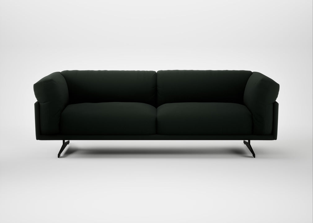Novara 4 Seater Sofa Boucle Fern / Black