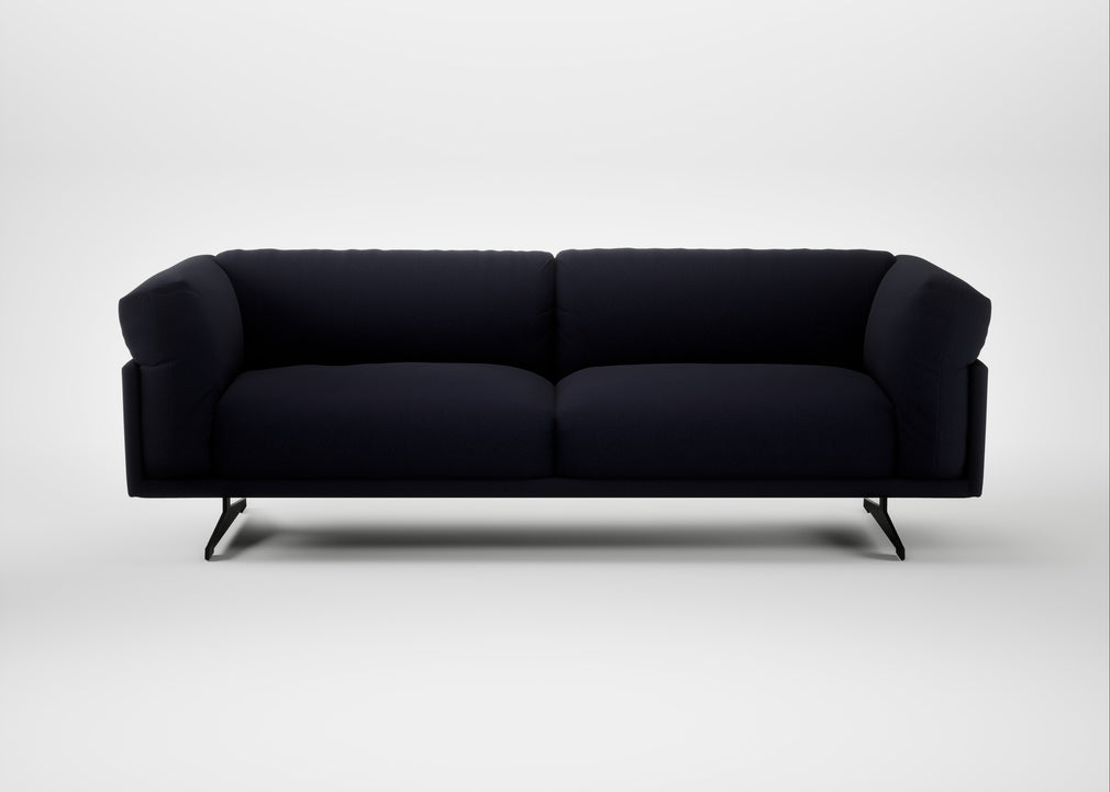 Novara 4 Seater Sofa Boucle Indigo / Black