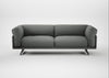 Novara 4 Seater Sofa Boucle Steel / Black