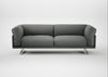 Novara 4 Seater Sofa Boucle Steel / Stainless Steel