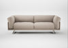 Novara 4 Seater Sofa Boucle Tweed Pearl / Stainless Steel