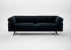 Novara 4 Seater Sofa Boucle Velvet Space / Black